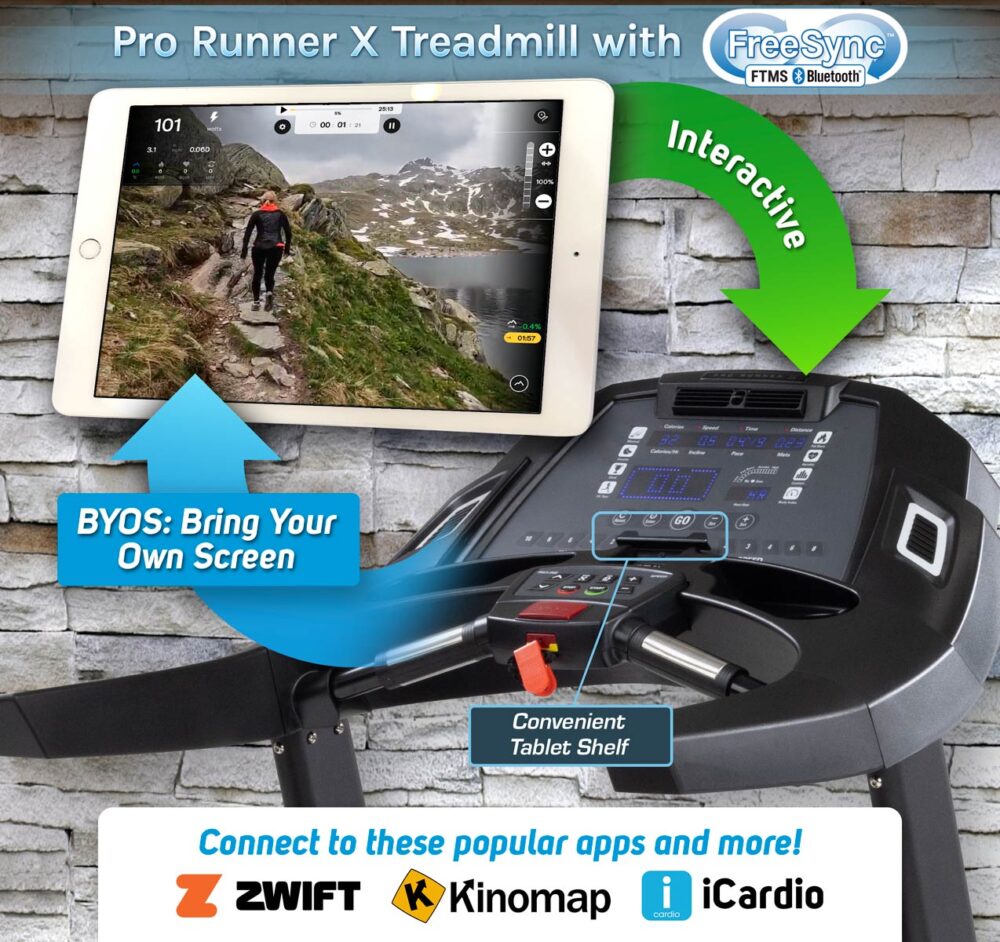 3G Cardio Pro Runner Treadmill with FreeSync™ FTMS Bluetooth®